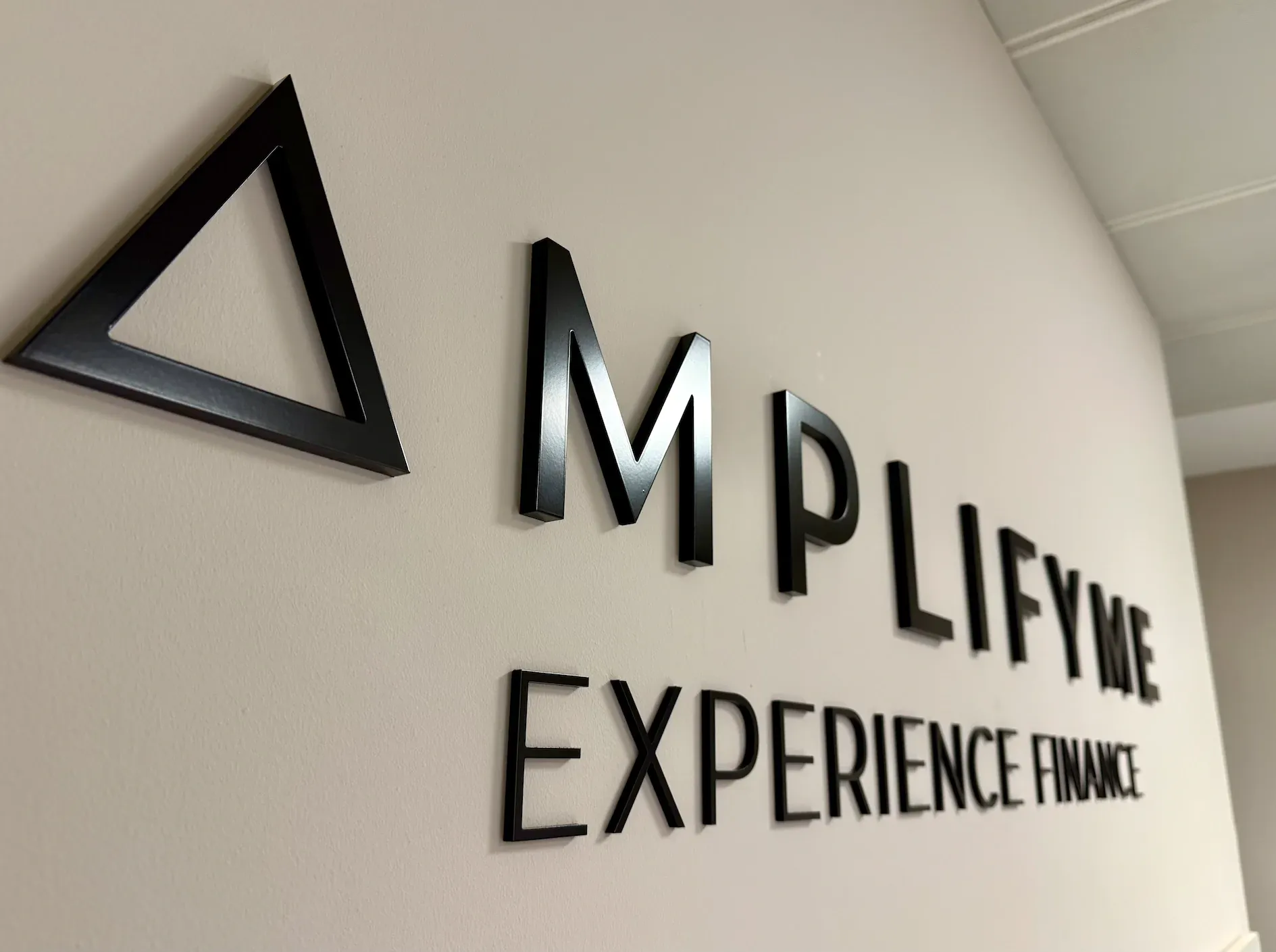 Building-scale 3D signage installed